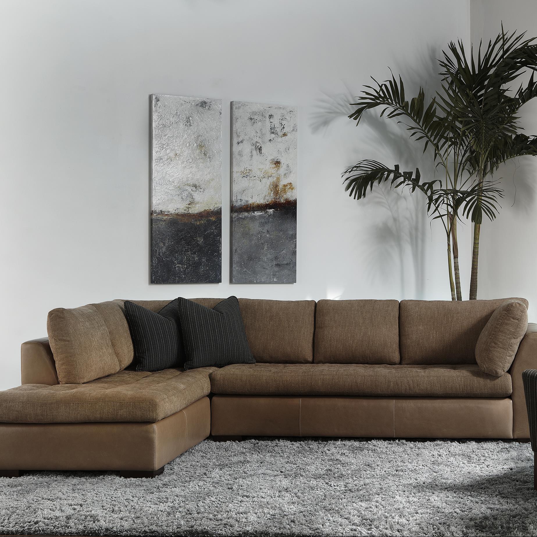 American Leather Astoria Casual Sectional with Right Arm Chaise